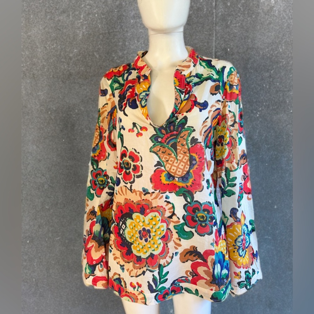 Tory Burch Sequined Floral Tunic